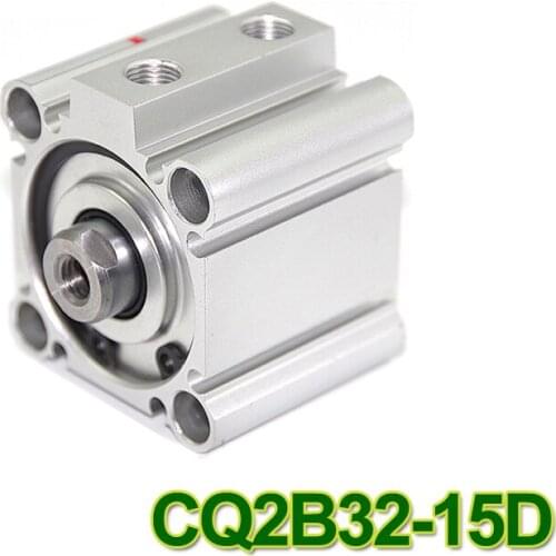 CQ2B32-15D SMC Type CQ2B series 32mm bore 15mm stroke Double Action thin Pneumatic Compact Cylinder CQ2B32*15 CQ2B32-15 32X15