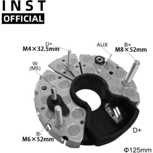 ALTERNATOR GENERATORS RECTIFIER BRIDGE FOR BR341 1 127 320 959 1 127 320 961 31-9142 131468 RB-62H