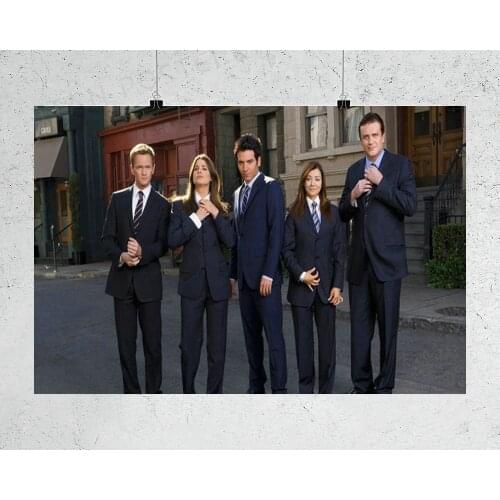 H039 How I Met Your Mother TV Actor Wall Sticker Silk Poster Art Home Decoration