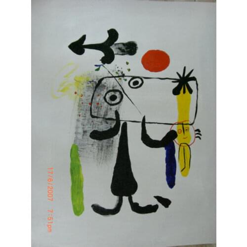 Oil Painting Hand painted Canvas Famous Artist Milo Abstract paintings Wall art Picture for Living room Home decoration