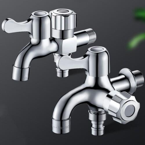 Classic Brass Washing Machine Water Tap Bathroom Faucets In-wall Dual Purpose Faucet Kitchen Water Bibcock Hardware Accessories