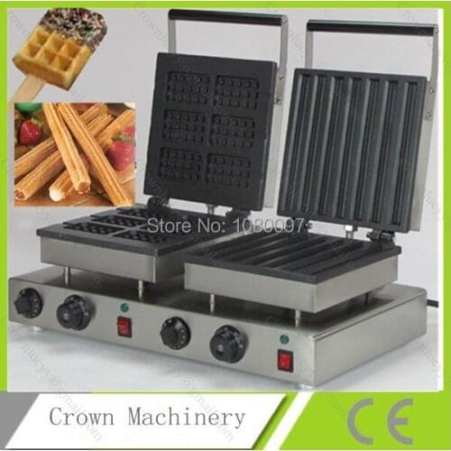 Double head Stick waffle maker machine & Churros Baker Maker Machine