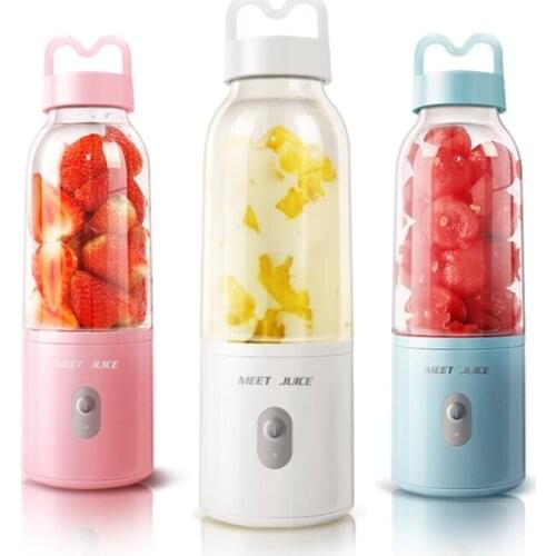Meet Juice Mini Electric Fruit Juicer Personal Smoothie Maker Blender
