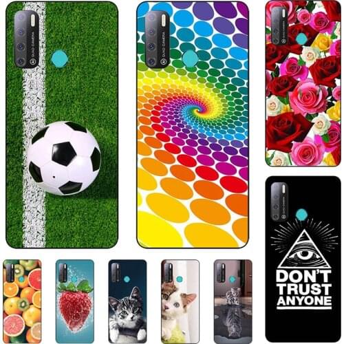 Soft TPU Cover For Tecno Pouvoir 4 Pro Pouvoir 4 LC7 Case Cute Lovely Cartoon Pattern Phone Coque Capa Shell Bag Funda