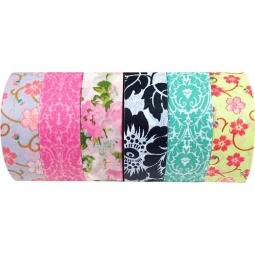 Set of 6 Japanese Washi Masking Tape Collection Premium Value Pack, VPK2