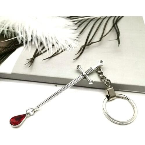 New Sword Keychain Witch or Pagan Metal Keychain Gothic Antique Classic Men and Women Car Keychain Gift