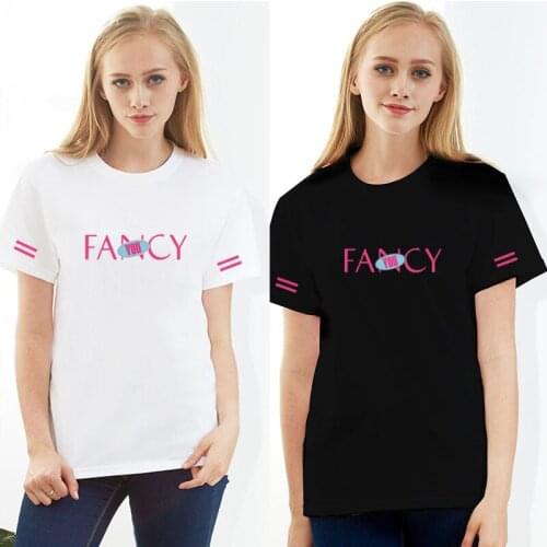 New arrival TWICE Mini 7th Album FANCY YOU women Tees kpop Hip Hop unisex t-shirt Short Sleeve summer Tshirt T Shirt Tops