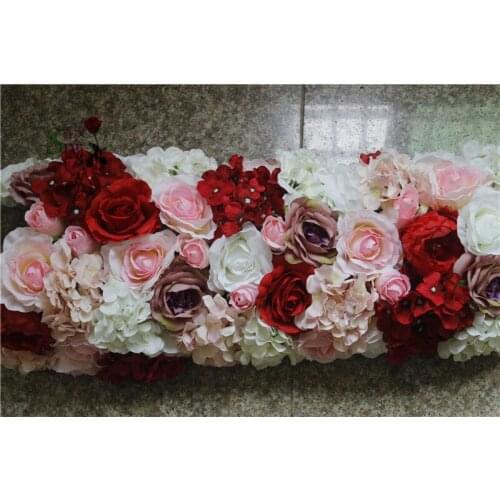 SPR 2m/piece wedding arch table runner flower wall stage backdrop decorative wholesale artificial flower table centerpiece