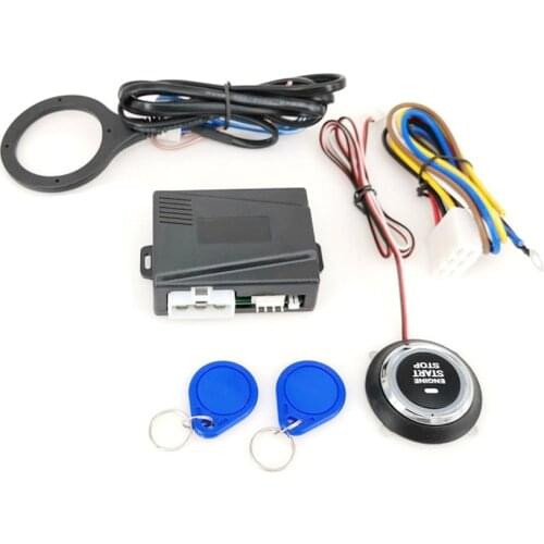 SQ9002X 12V Engine Push Starts Ignition Starter Car Accessories Keyless Engine Starts Stop System Push Button Remote Engine