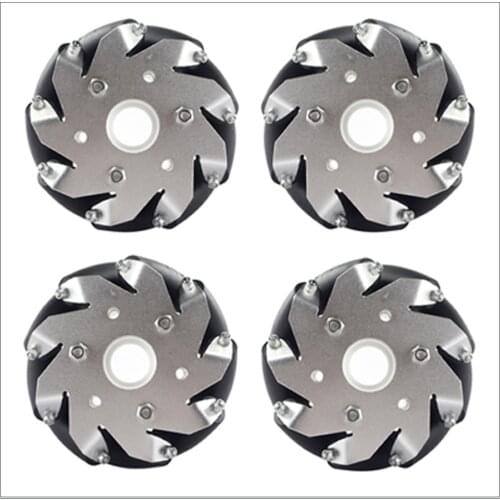 SZDOIT 4pcs/1Lot l 4-inch 100mm Omnidirectional Wheel 45kg Heavy Load Omini Mecanum Tires Wheels for RC Robot Car Chassis Parts