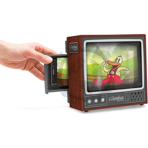Vintage Screen Mobile Phone Amplifier 3D Magnifier Bracket Enlarged Video HD Screen for Movies Videos