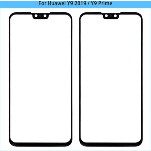 10PCS New Y9 TouchScreen For Huawei Y9 2019 / Y9 Prime Touch Screen Panel LCD Front Outer Glass Lens Replacement