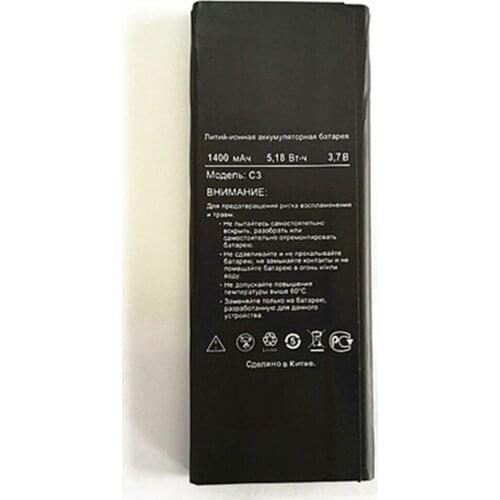 1400mAh C3 Smart Mobile Phone Battery Batteries For Finepower C3 with phone stander
