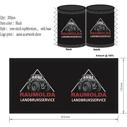 200pcs /lot Custom Neoprene Stubby Holder Beer Can Sleeve For 330ml Cooler Bags Cans During Birthday Party Celebrations