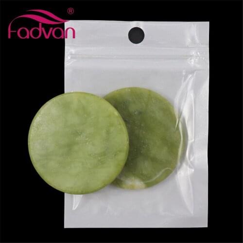 5Pcs Eyelash Extension Glue Adhesive Pallet Pad Holder Unique Round Jade Stone for Fake Eye Lash Holder Tool