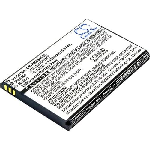 Cameron Sino 1450mah battery for PHILIPS Xenium CT311 E311 AB1530DWMT batteries