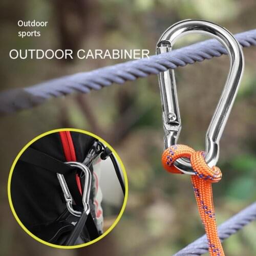 20Pcs Aluminum Spring Carabiner Snap Hook Hanger Keychain Hiking Sports Tool