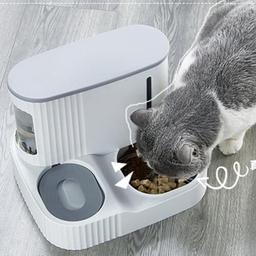 3L Auto Food Dispenser Feeder Dry Food Storage RoomCat Drinking Fountain HIPS PET Safe Material for Cats Smart Drinking Bowl