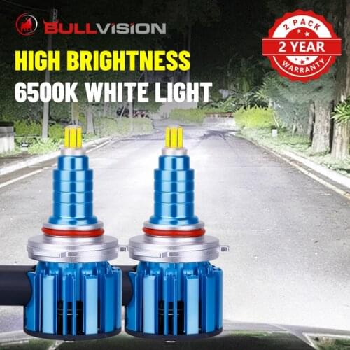 BULLVISION H4 LED Car Headlights 20000LM LED CSP Chips H7 H11 H8 H9 9005 9006 HB3 HB4 High Beam Low Beam Auto Headlamp 6500K 12V