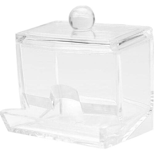 Cotton Swab Storage Dispenser Clear Cotton Ball Swab Holder Cotton Bud Storage Box Cosmetics Makeup Storage Holder Box Organizer