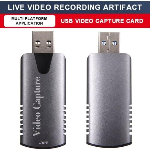 For Live Game Streaming TV Program Recording 1pc Portable 1920X1080P HD Video Capture Card USB 2.0 HDMI-compatible Tuner Cards