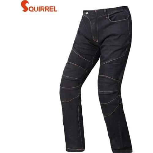 Riding jeans simple fashion motorcycle cross-country mountaineering travel protection wear-resistant jeans