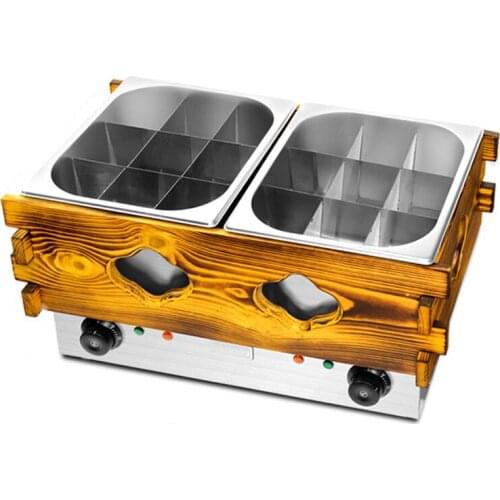 Double-head Electric Skillet Chinese Cuisine Making Snack EH-20 Oden Cooking Stove Oden Cooking Equipment