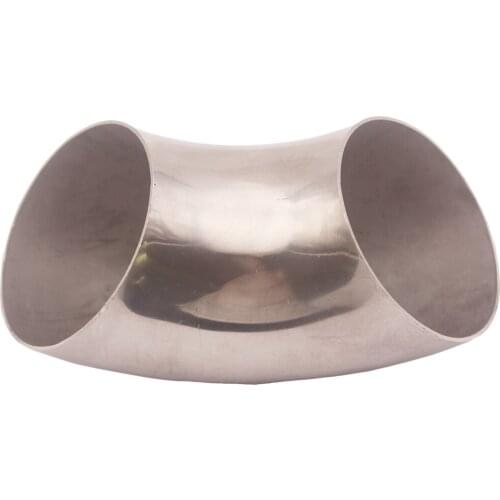 3" (76.2mm) 90 Degree Tight 0.84D 304 Stainless Steel Exhaust Mandrel Bend