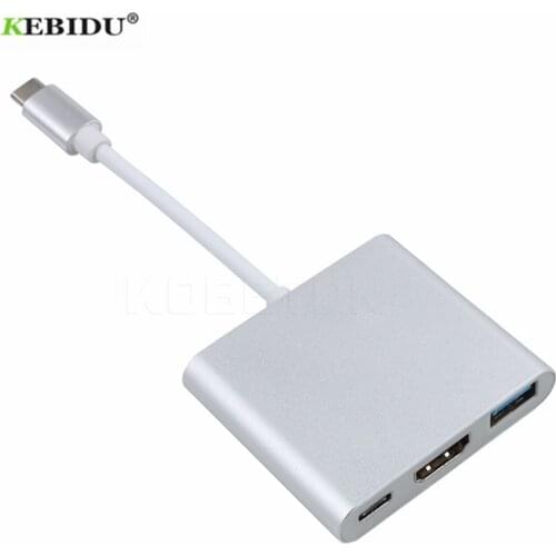 KEBIDU USB-C USB 3.1 Type-c Male To USB 3.0 Female Charging Adapter 4K For Macbook Air 12 Converter Type-c Adapter