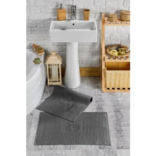 Bath Rug Bathroom Floor Mats - Washable Bathtub Shower Sink Floor Towels - 100% Turkish Cotton Bath Mat Foot Towels