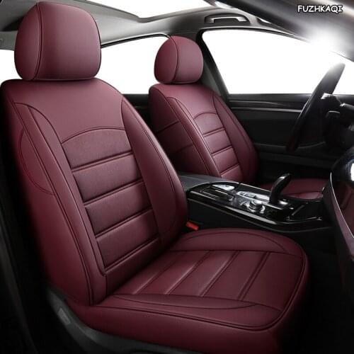 FUZHKAQI Custom Leather car seat covers For Citroen c-Elysee C-Triomph C2 C3-XR C4 C5 C6 C4-Aircross C4 PICASSO DS5 DS6 DS 5LS