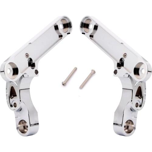 Motorcycle Chrome L&R CNC Auxiliary Turn Signal Spot Light Housing Bracket for Harley Electra Glide FLHX