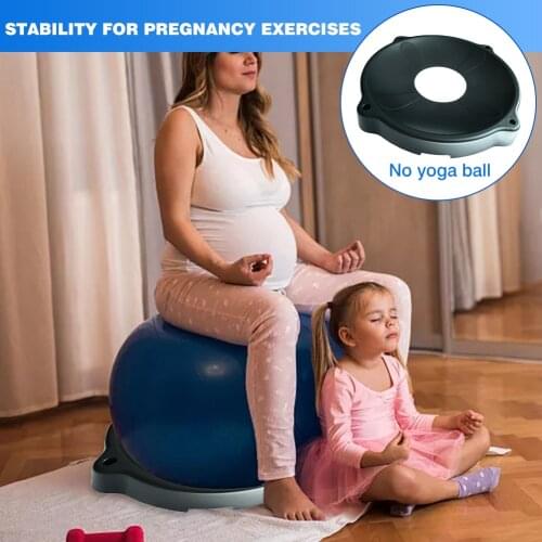 Exercise Ball Base Nonslip Balance Ball Stand for Workouts Birthing Exercises Yoga Pilates