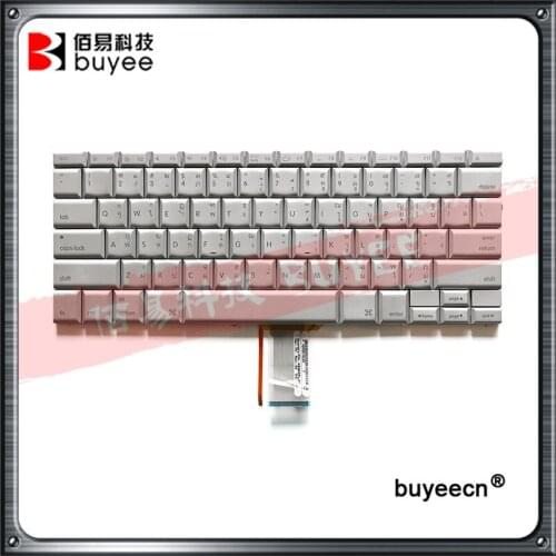 New A1138 A1139 Thai Keyboard A1138 A1139 Thai Language Keyboard Replacement Silver Color