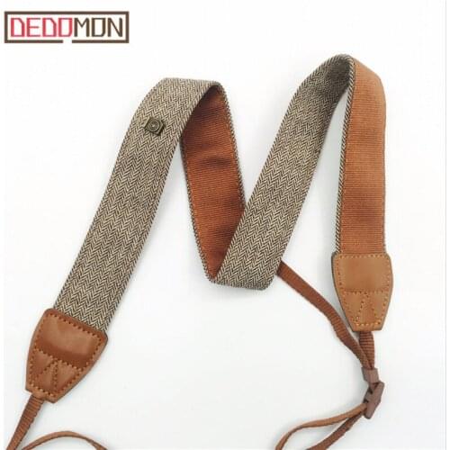 Newest Adjustable Cotton Leather Camera Strap Shoulder Neck Belt For Sony/ Nikon SLR Cameras Strap Accessories Part Universal