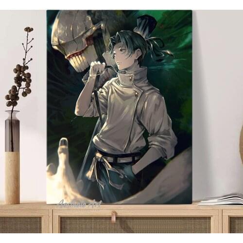 Okkotsu Yuta and Rika Jujutsu Kaisen Anime Manga Decoration Home Decor Canvas Painting Living Room Wall Art Picture Poster Print