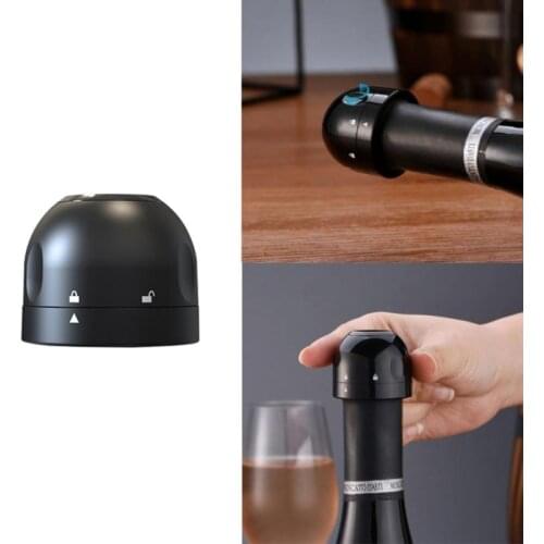 Champagne Stopper Leak-proof Wine Bottle Stopper Sealed Mini Food-Grade ABS Silicone Sparkling Wine Champagne Bottle Stopper