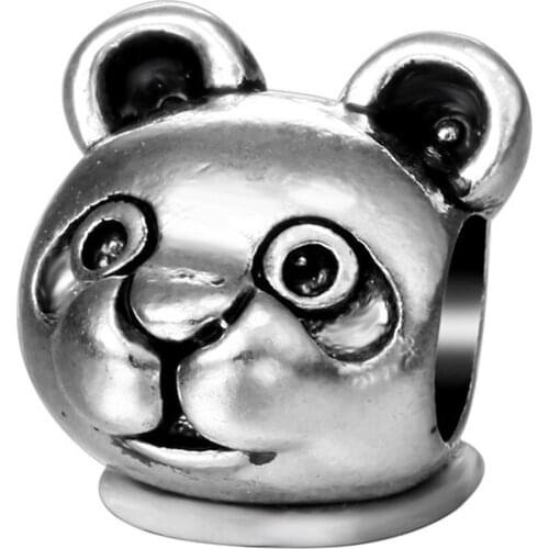 Cute Fit Womens DIY Bracelets perles pour la fabrication de bijoux Charm Beads kralen Bear Shaped Bead