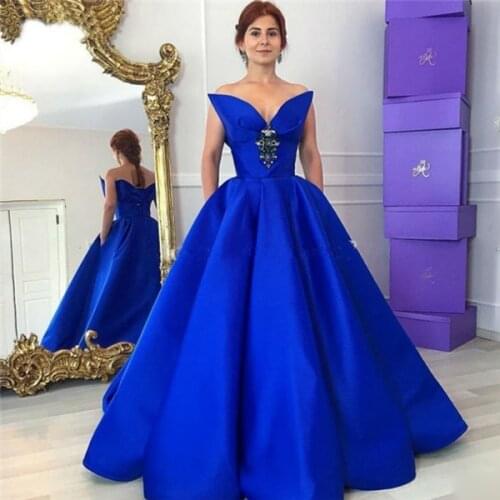Modest royal blue Mother of the Groom Bride Dresses With Beaded Vintage Mother Dresses Evening Gowns Wedding Formal Mother Dress