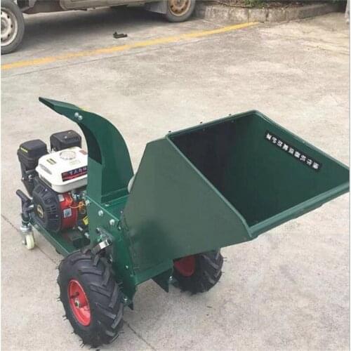 Manual Wood Tree Branch Shredder Chipper 6.5HP Small Garden Tools