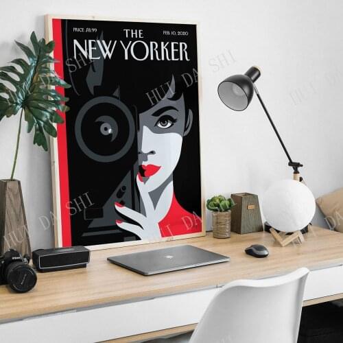 The New Yorker, New Yorker Magazine Cover Art Print, Vintage Art Print, Bookstore Art, New Yorker Poster, Literary Gift