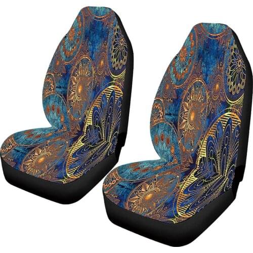 Universal Stripe Front Seat Covers Blanket Auto Seat Covers Bohemian Style Car Seat Cover For VW peugeot 206 207 307 308 2008