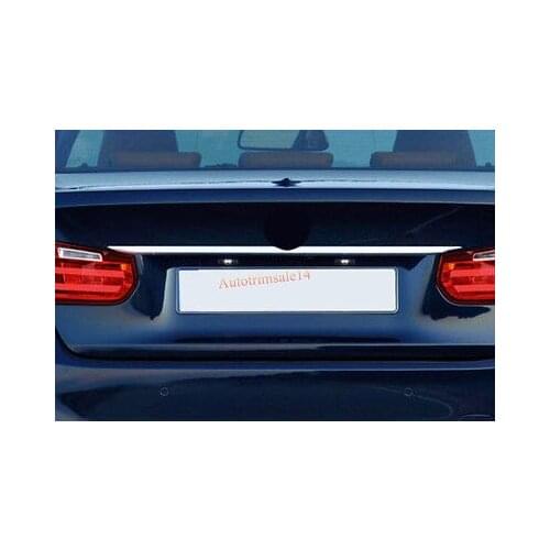 Exterior Steel Rear Central Trunk Boot Mouldings For BMW 3 Series F30 2012-2016