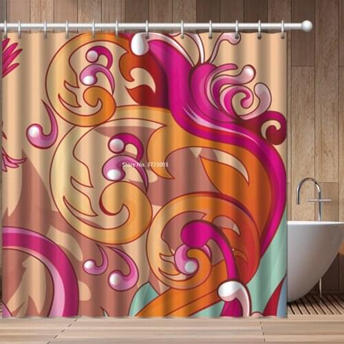 Cartoon Unicorn Flamingo Animal Design Shower Curtain 3D Digital Printing Polyester Waterproof Shower Curtain