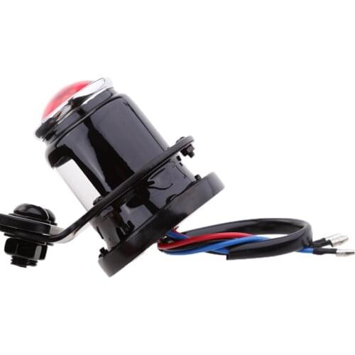 1 "Curved License Plate Brackets Integrated Brake Light for Motorcycle