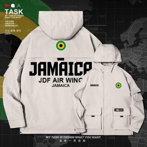 Jamaica JAM Jamaican men jacket hooded air force logo army fan clothing fashion jackets printed nation new coat clothes autumn