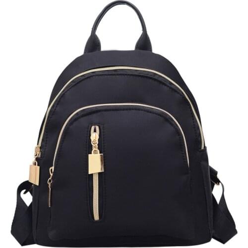 Women Travel Backpack Oxford Cloth Zipper Shoulder Bag Casual Mini Backpacks Best Sale-WT