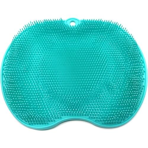 1pcs Silicone shower Foot pad foot massage bath shoes brush Bathroom Non-slip Foot Washing Mat for Home Bathroom Lazy