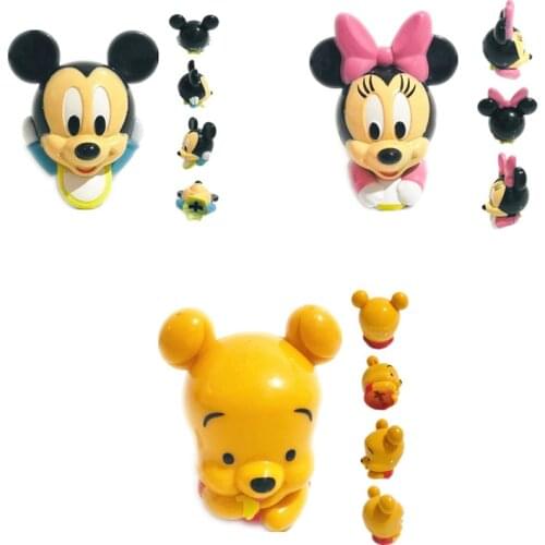 10pieces/lot mini mouse bear doll pvc 3cm Furnishing articles Childrens toys