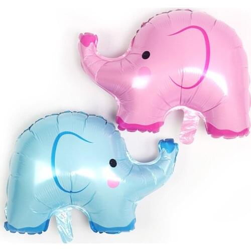 2pcs 50*62cm Cute Elephant Foil Balloons Kids Birthday Party Decoration Baby Shower Party Supplies Kids Favors Inflatable Toys